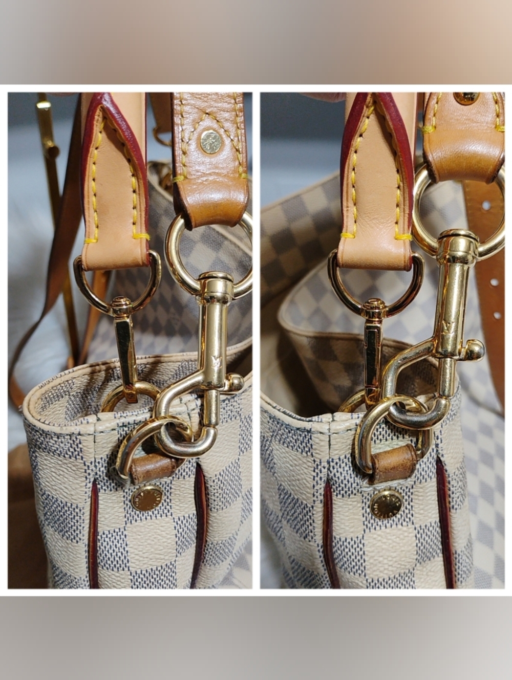 SALE! Louis Vuitton Damier Azur Sophie 2/Way Shoulder Bag W/DB & Strap - Picture 11 of 16